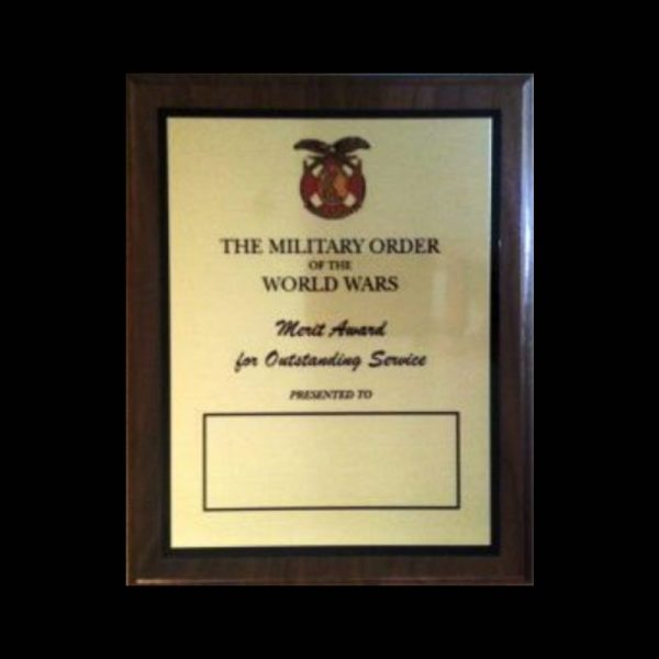 Plaque of Merit (Requires plate & engraving.)