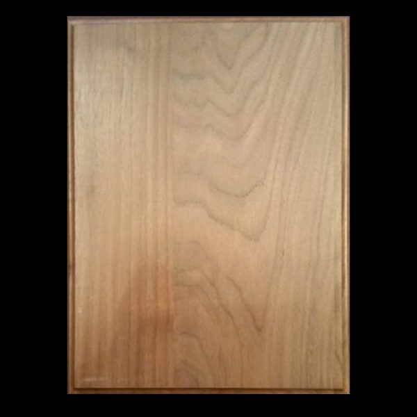 Rectangular Plaque, Large, Walnut, Beveled Edge, 9"W x12"W