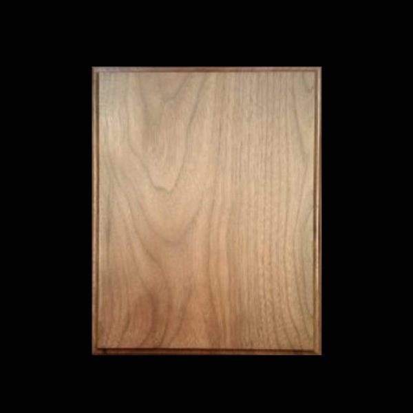 Rectangular Plaque, Small, Walnut, Beveled Edge, 8"W x 10"H