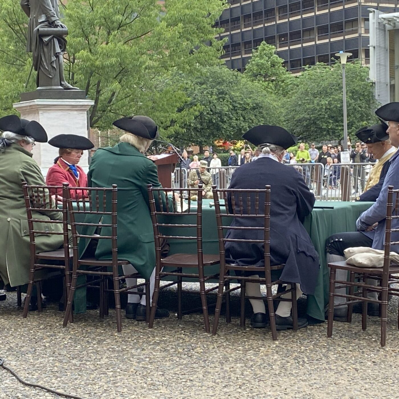 250th Birthday US Army-Independence Hall-George Washington