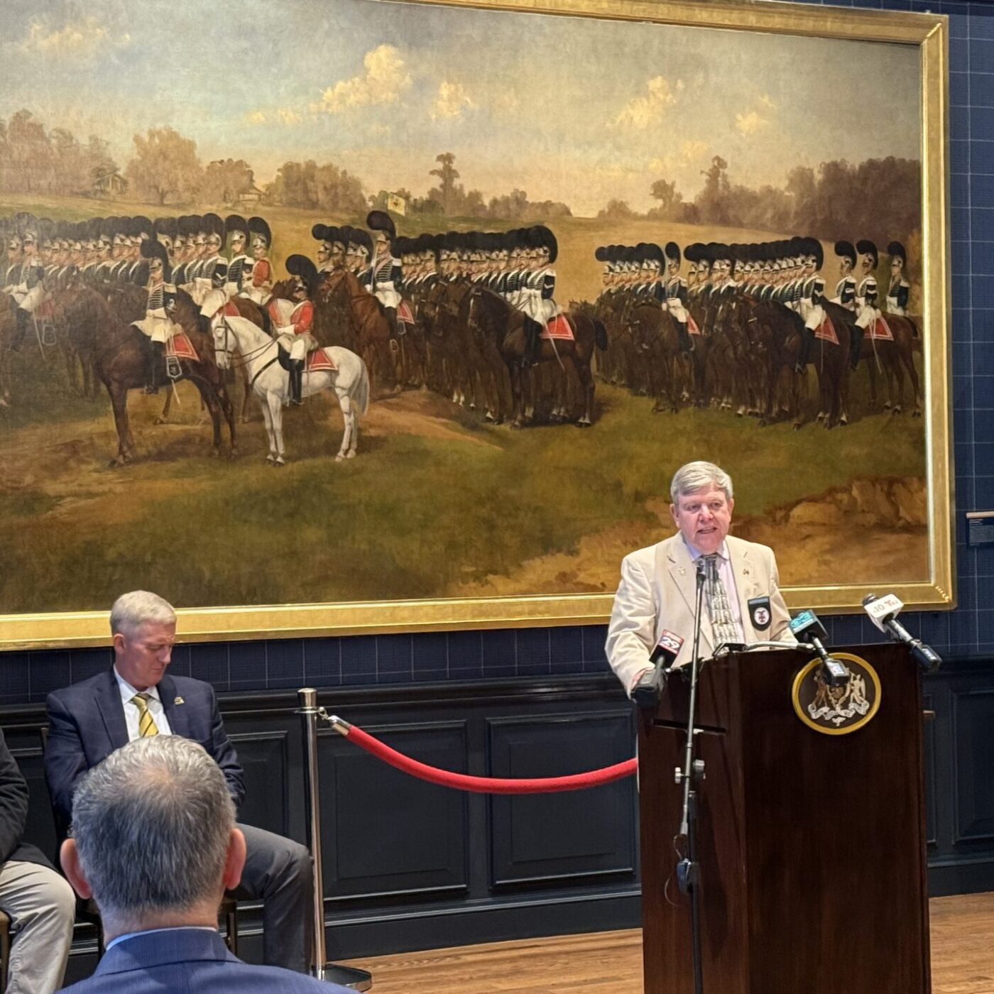 COL Joe Kirlin Kick-Off America 250 Press Conference at the First City Troop.